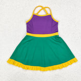 GSD1431 purple /green /yellow yoga  dress