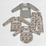 hunting embroidery camouflage kids clothing