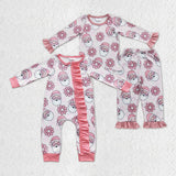 Christmas Santa  floral pink clothing