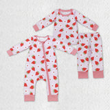 long sleebe strawberry dog kids clothing