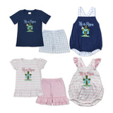 Matching Easter embroidered he is risen kids outfits