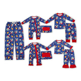 Christmas cartoon mose adult and kids pajamas