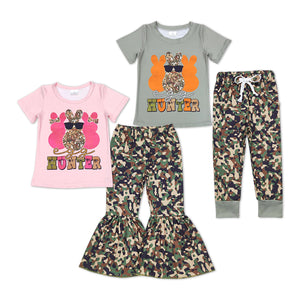 Matching Easter hunter boys and girls pajamas