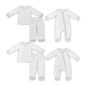 Halloween bamboo ghost boys and girls pajamas