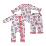 Christmas Santa  floral pink clothing