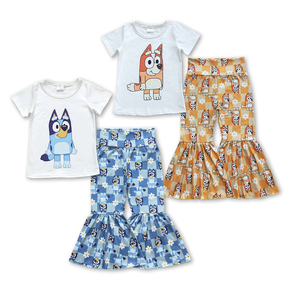 cartoon dog orange and blue kids clothing