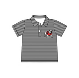 MOQ 3 custom style Georgia black boy top