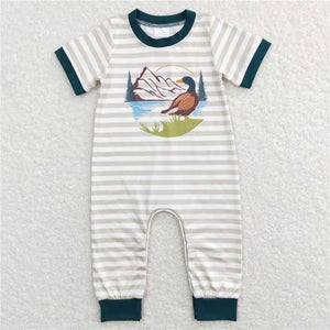 SR0553--short sleeve mallard romper