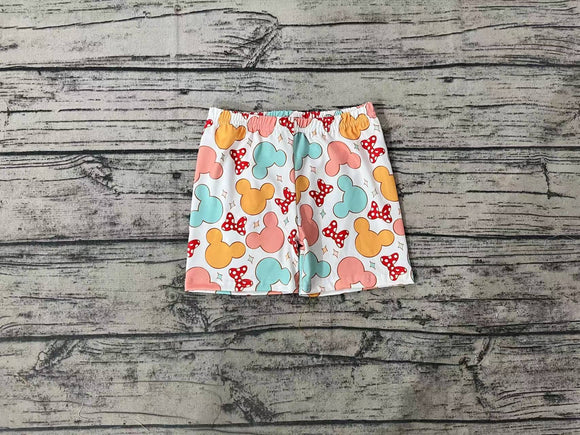 Bow colorful mouse baby girls summer shorts