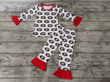 MOQ 3 custom style  Georgia girls pajamas