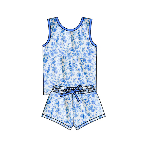 Deadline May 4 floral blue kids girls outfits
