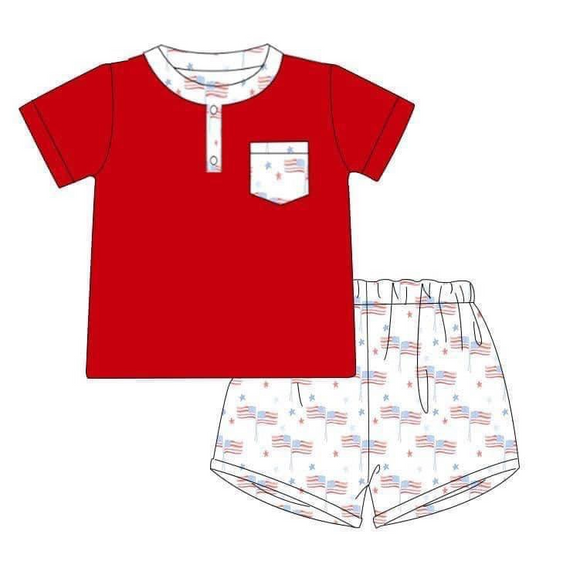 Deadline May 4 4th of July red boys outfits