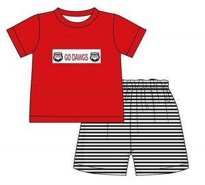 MOQ 3 summer GO DAWGS outfits