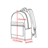 Colorful rainbow ruffle kids girls backpack