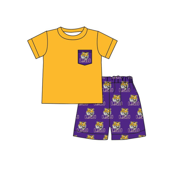 moq 3 custom style  lsu yellow outfits