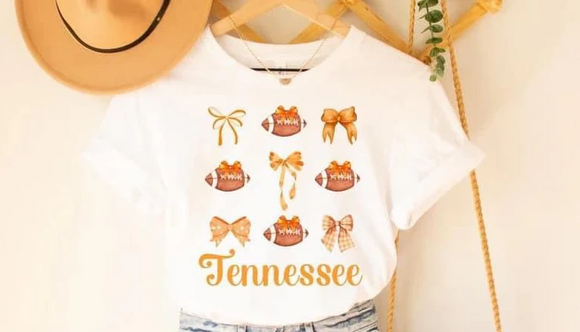 MOQ 3 custom style Tennessee football  boy top