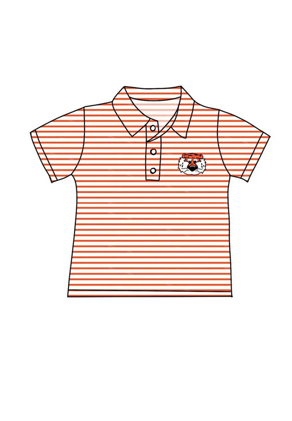 MOQ 3 custom style Auburn Tigers boy top