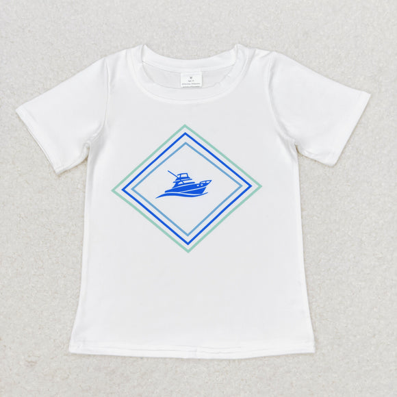 Short sleeves boat boys summer shirt