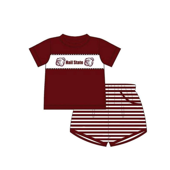 MOQ 3 custom style Hail State boy outfits