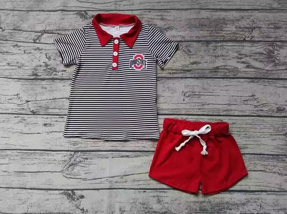 MOQ 3 custom style  OHIO sate boy outfit