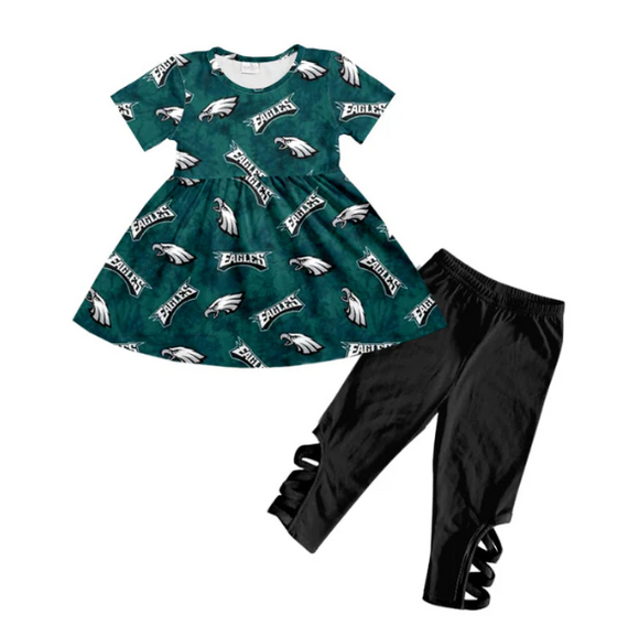 MOQ 3 custom style  EAGLES girls outfits