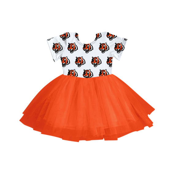 MOQ 3 custom style bengals tulle girls dress