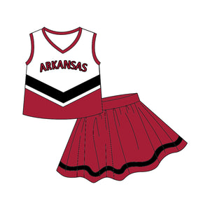 close time 3 Sep custom style Arkansas Cheerleader uniform