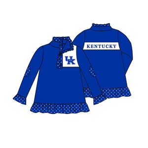 moq 3 custom style  KENTUCKY girls pullover