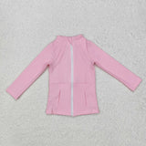 GLP1557 long sleeve pink yoga outfits