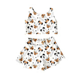 MOQ 10 custom style cartoon  milk silk  dress