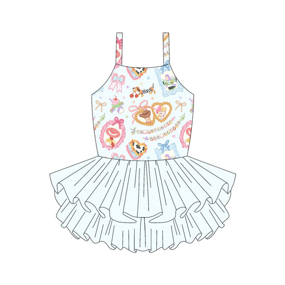 MOQ 3 custom style princess white tutu dress