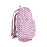 BA0245-- High quality Pink checkerboard backpack