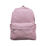 BA0245-- High quality Pink checkerboard backpack