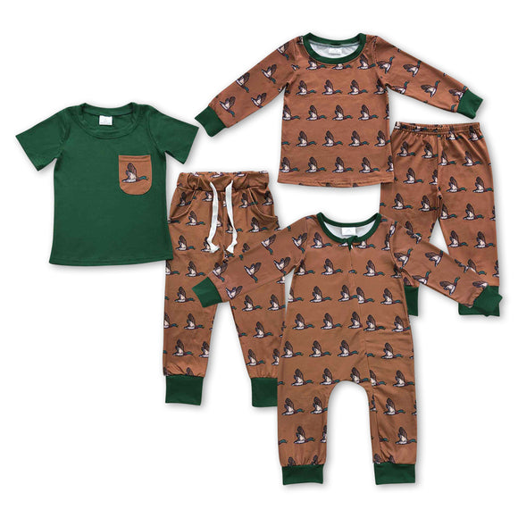 hunting mallard ducks brown kids clothing