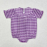 SR2060  baby smocked animal girl mardi gras bubble