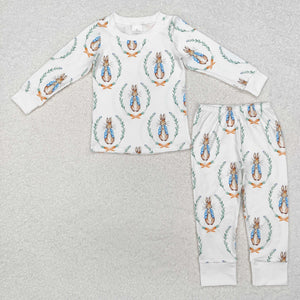 BLP1029 long sleeve Easter rabbit boy pajamas