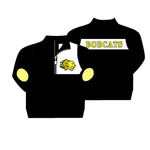 MOQ 3 custom style  BOBCATS boys pullover