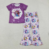 Matching Baby girls kpop short sleeve outfits  Embroidery