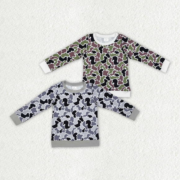 Matching Baby boys camo long sleeve top clothing