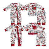 long sleee Christmas western Santa kids clothing