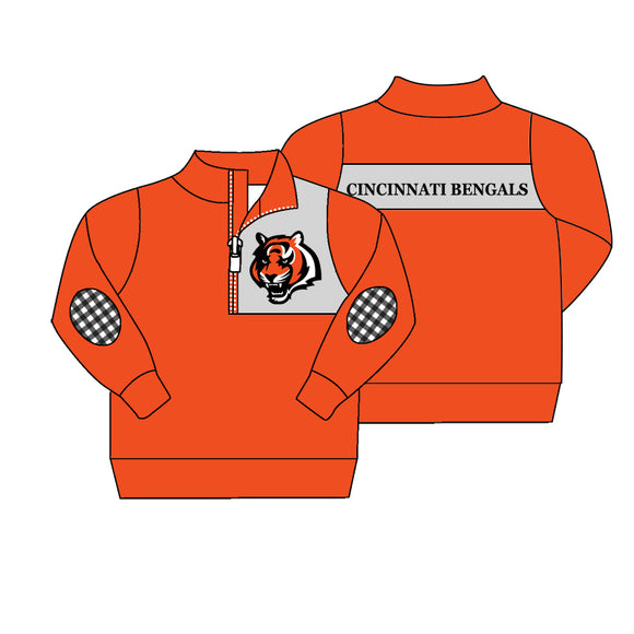 custom style moq 5 boy BENGALS pullover