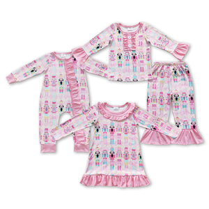 Christmas soldier and Princess pink kids clothing