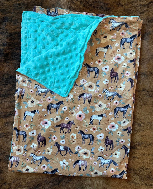 re order custom style moq 10  Western horse blanket