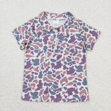 Matching Baby boys camo summer shirt top