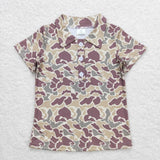 Matching Baby boys camo summer shirt top