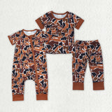 hunting  camo bamboo kids pajamas