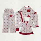 Family Matching Adult Baby girls Valentine's puppy red clothes