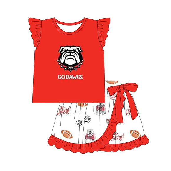 MOQ 3 custom style Georgia girls set