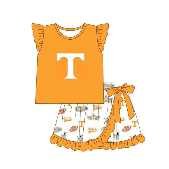 MOQ 3 custom style Tennessee girls set