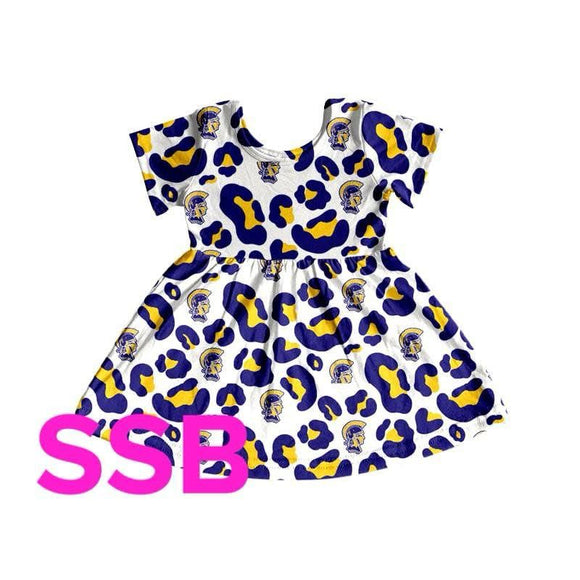 MOQ 3 custom style Raiders milk silk dress